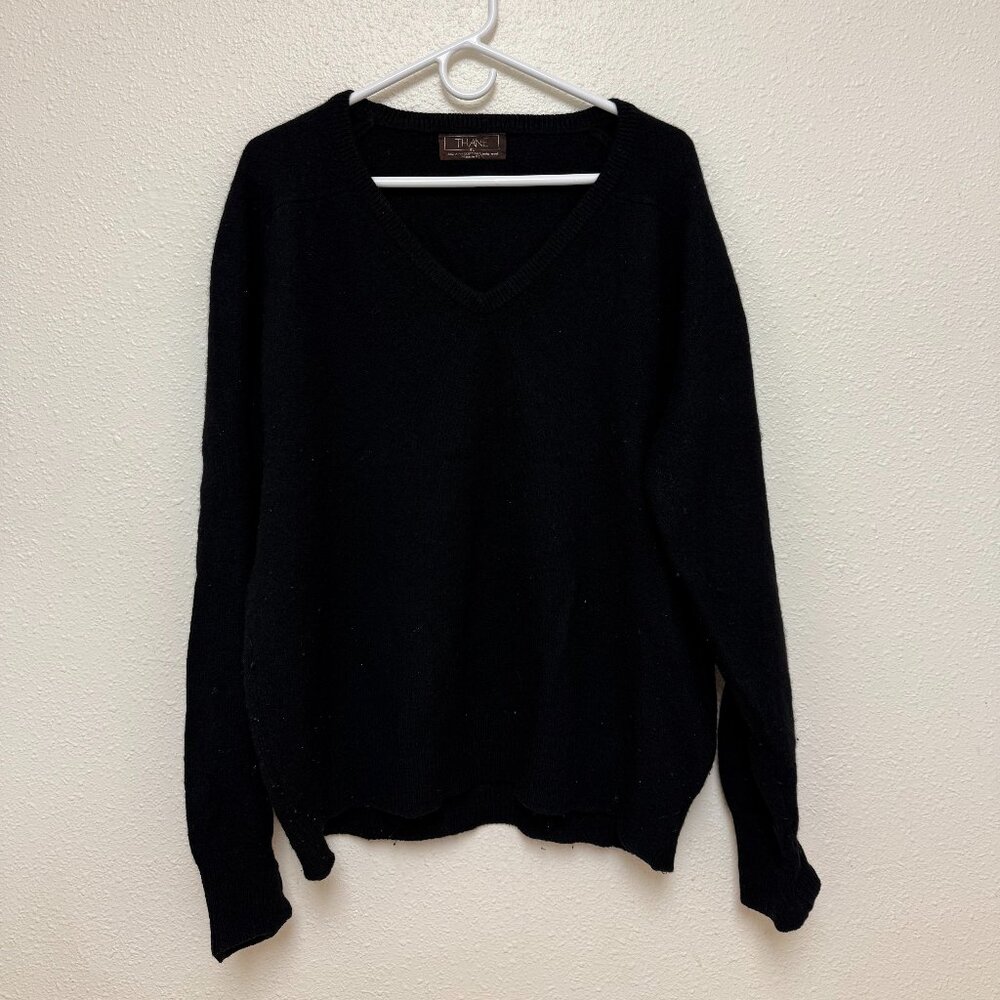 vintage black knit sweater